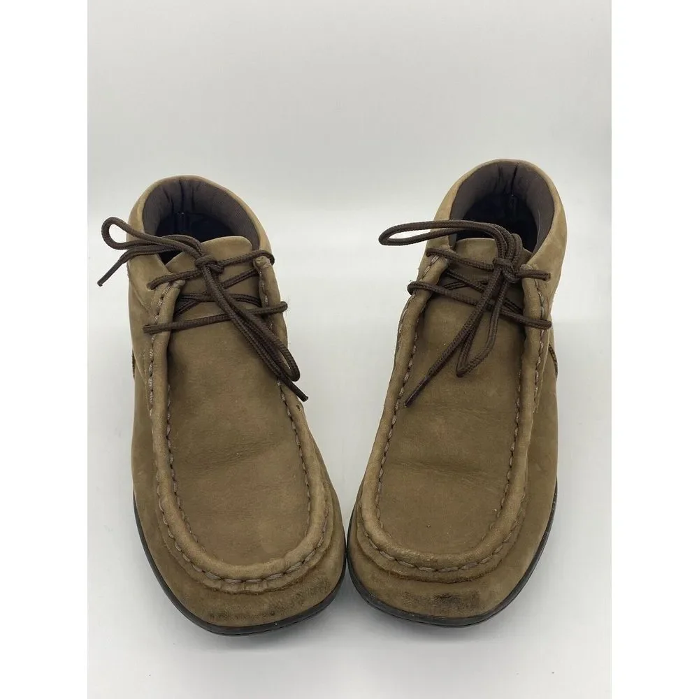 Kenneth Cole Reaction Driving Dawson Dark Brown Leather Shoe/Boot Size 1